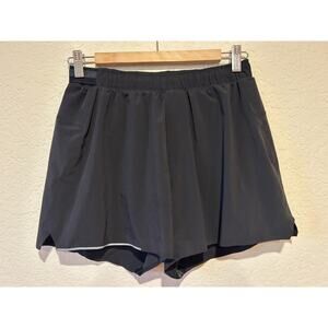 Lululemon Mens Shorts LM7AA5S Black Lined Size M Activewear Running Gym Workout